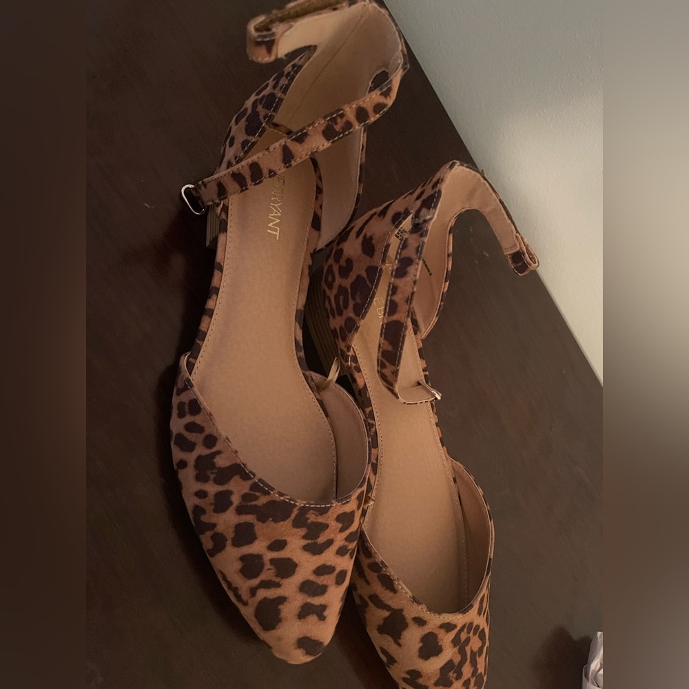 Leopard printed shoes